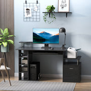 Secretária para Computador - 152 x 60 x 88 cm - Cor Negro