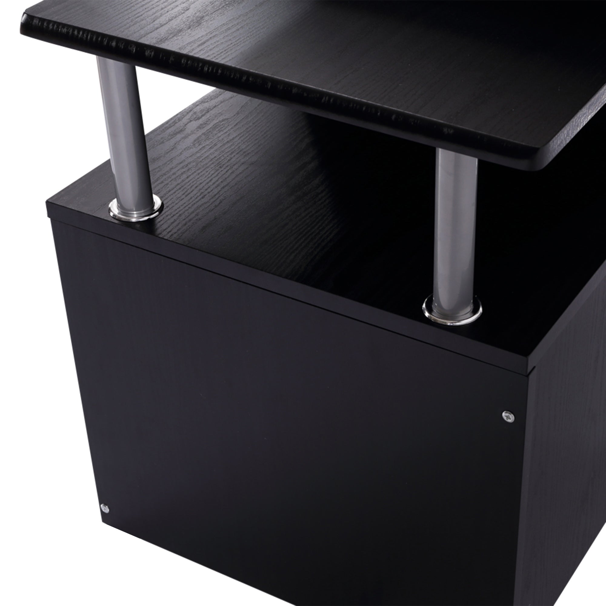 Secretária para Computador - 152 x 60 x 88 cm - Cor Negro