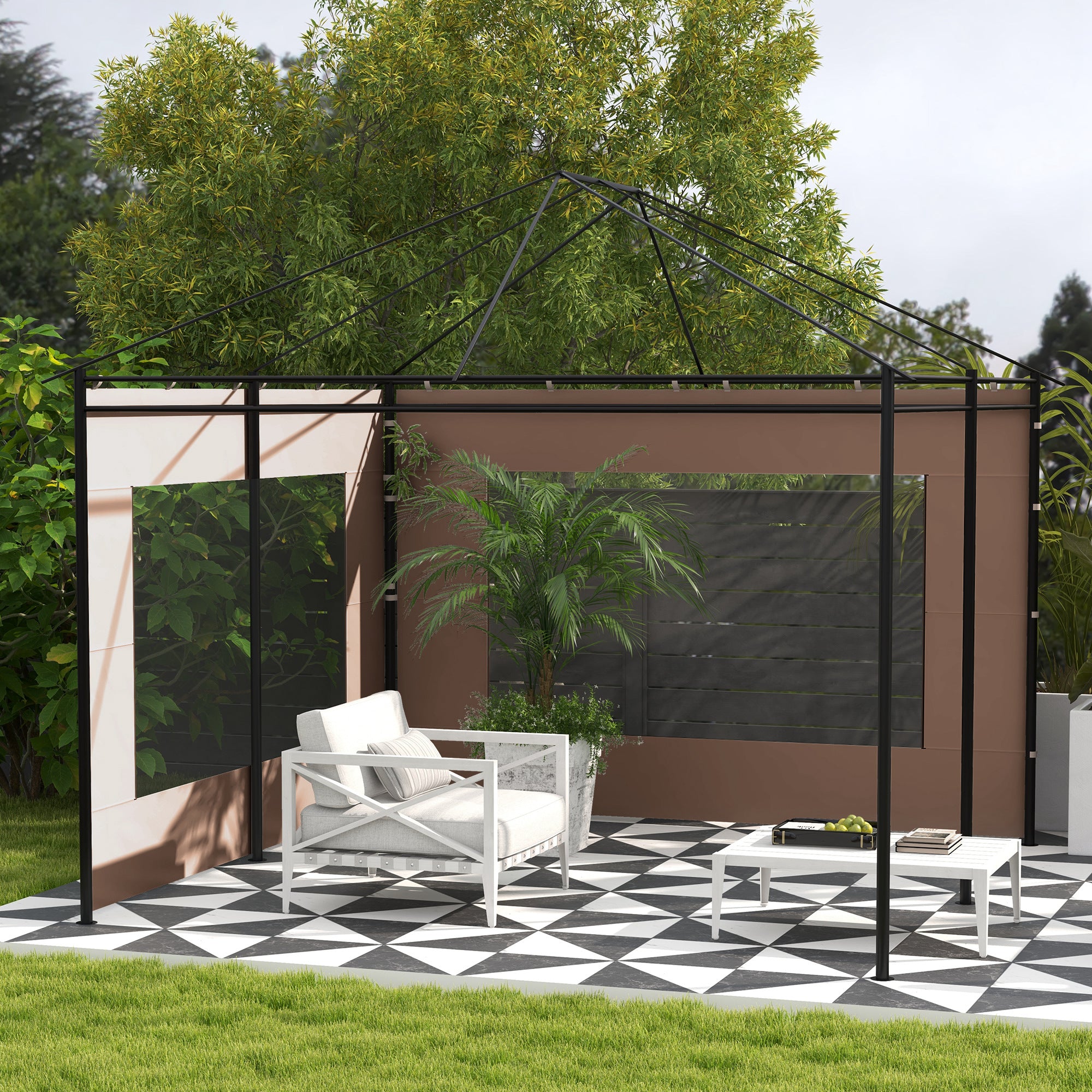 Paredes Laterais para Tenda 295x195 cm - Marrom