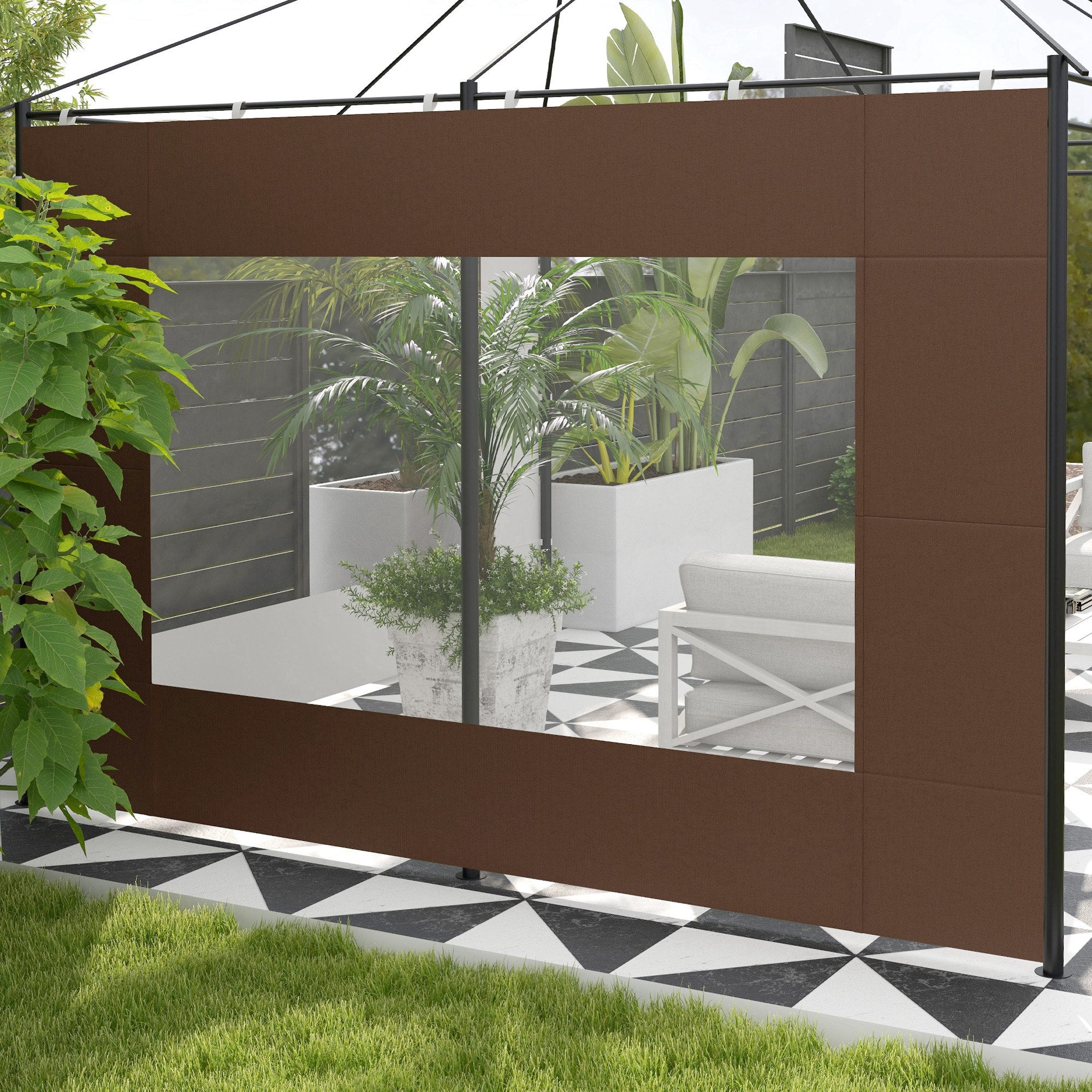 Paredes Laterais para Tenda 295x195 cm - Marrom