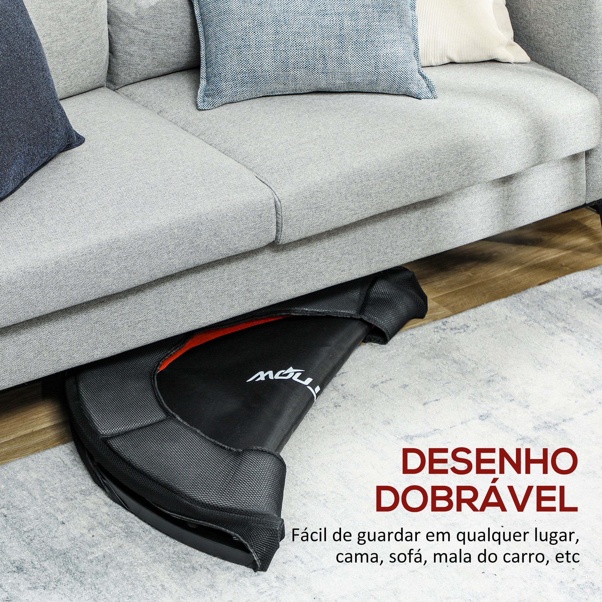 Trampolim Fitness – Ø102 cm – Vermelho – Aço