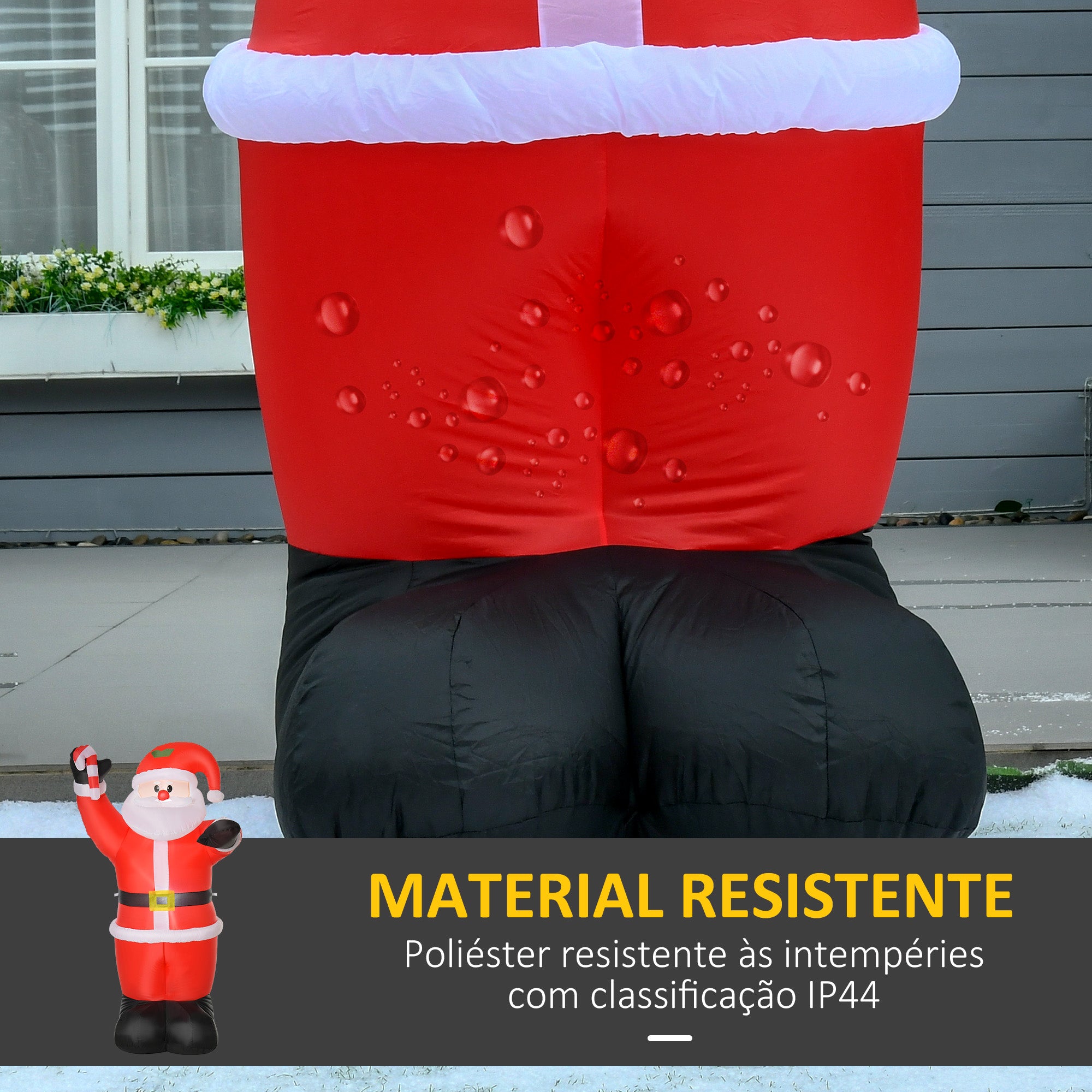 Insuflável de Natal 240 cm – Multicor – Tecido de poliéster