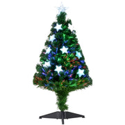Árvore de Natal Artificial 90cm Verde com 12 Luzes LED e 90 Ramos PVC