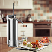 Máquina de Enchimento de Salsichas 5kg - Embutidora de Salsichas com 6 Tubos de Enchimento em Aço