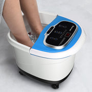 Massajador Elétrico para Pés com Rolos Luz Vermelha Controlo de Temperatura para Aliviar o Stress Azul 37,5 x 46 x 38,5 cm