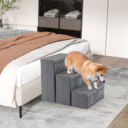 Escada para Cães de 3 Degraus – Cinzenta