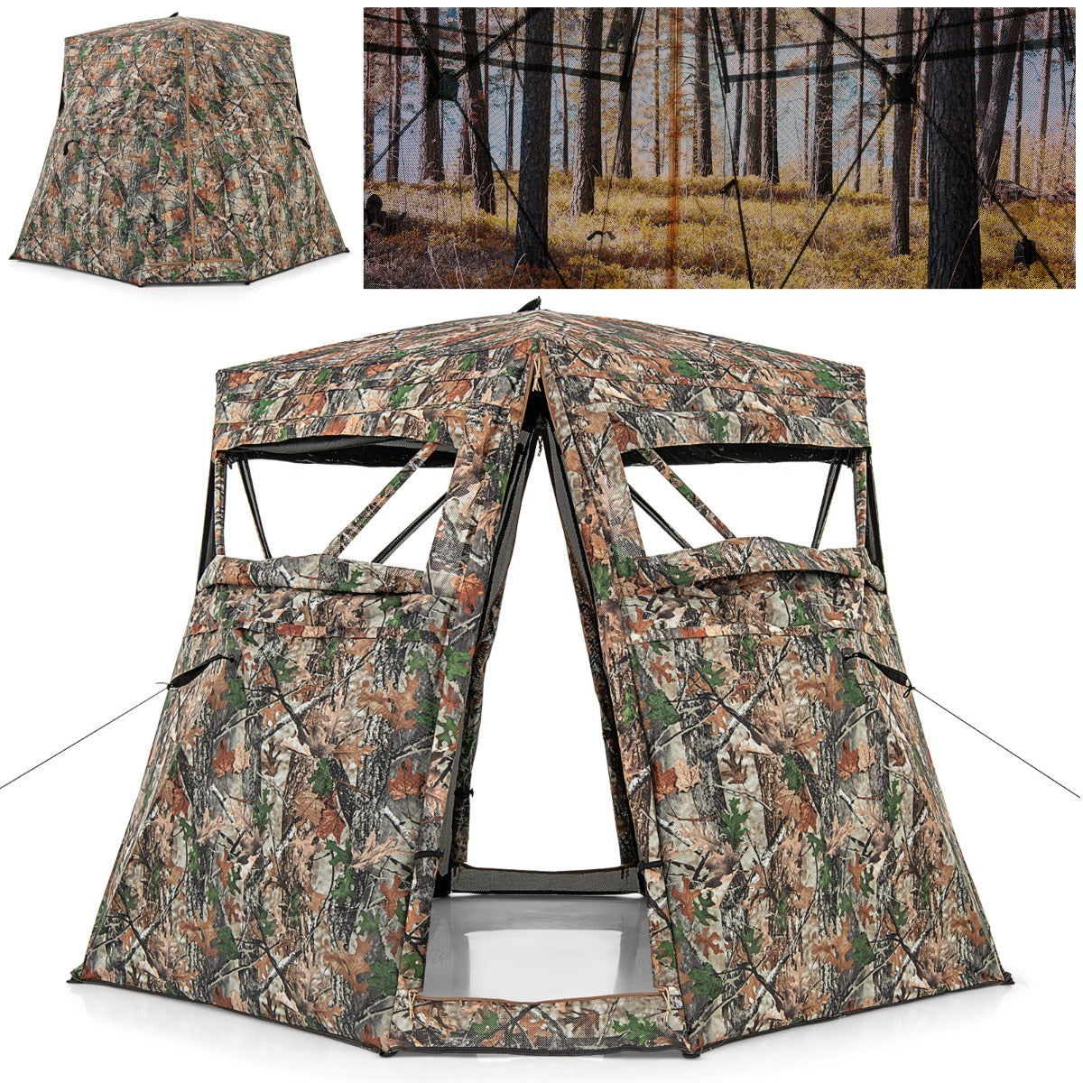 Esconderijo de Caça – 208 x 208 cm – Camuflado – Material não especificado