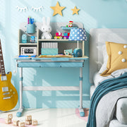 Mesa de Estudo para Crianças – 50,5-73 cm – Azul – Metal e Material Sintético