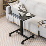 Escritório Móvel para Computador Portátil – Altura Ajustável – Preto – Metal