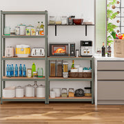 Estante de Arrumação 5 Prateleiras Suporta até 875 kg Altura Ajustável Estante de Aço para Garagem Oficina 90x40,5x180,5cm Cinza