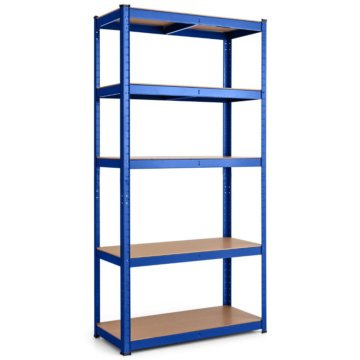 Estante de Cargas Pesadas com 5 Prateleiras Azul Estante Metálica de Armazenamento para Organizar Ferramentas