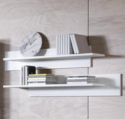 Conjunto de dois estantes modelo Leiko em branco