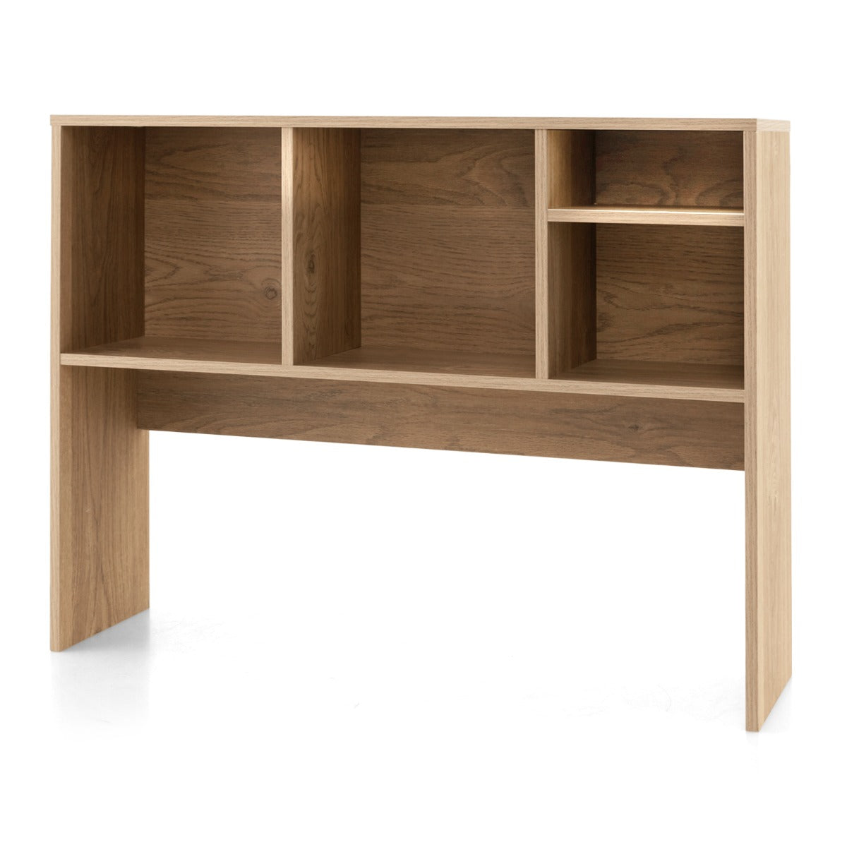 Estantería de Mesa para Computador com 4 Cubos e Compartimento Aberto para Secretária Natural