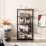 Estante Alta de Armazenamento – 80 x 29 x 154 cm – Preto – Metal