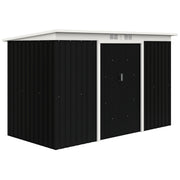 Abrigo de Jardim 280x130x172cm - Cinza Escuro - Aço Galvanizado