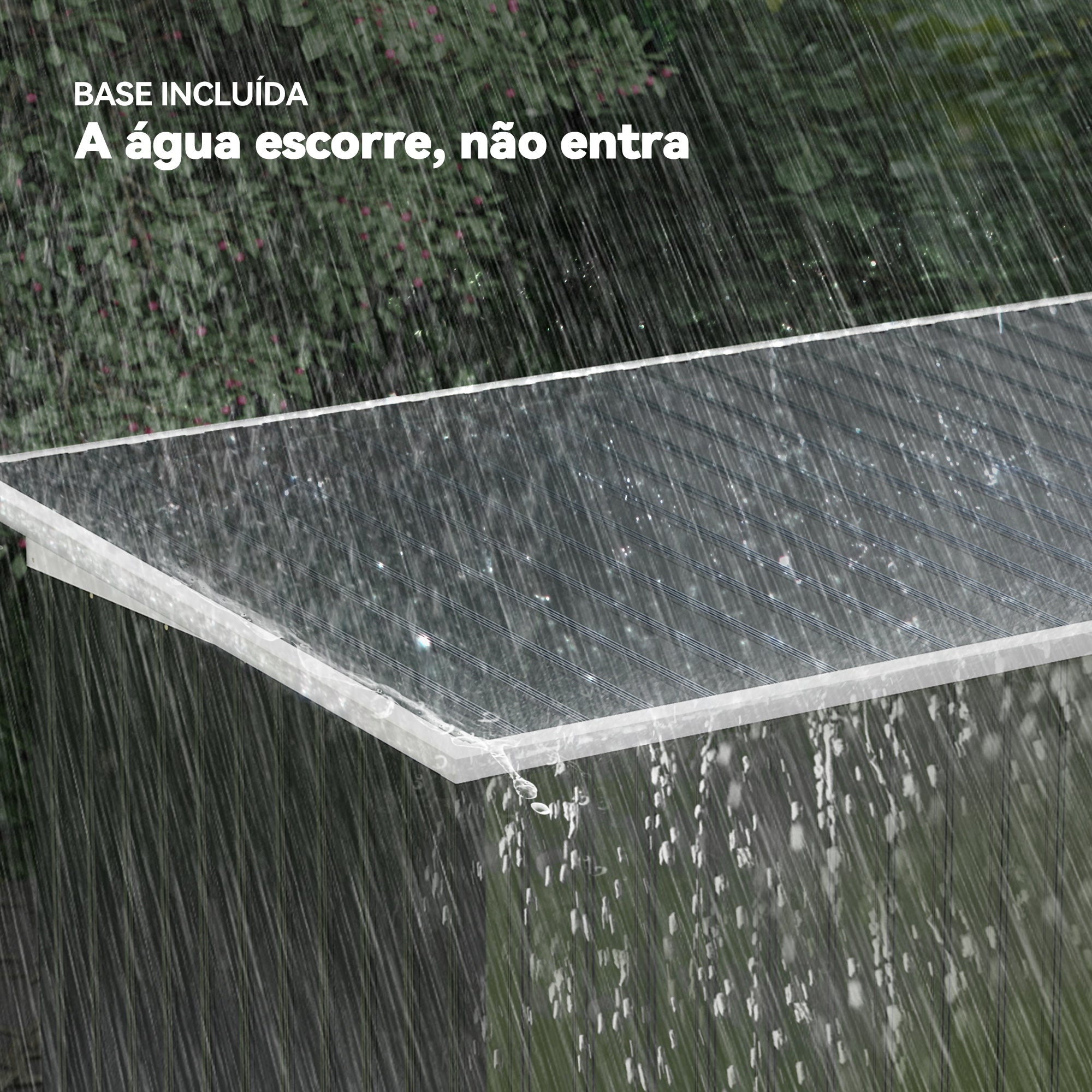 Abrigo de Jardim 280x130x172cm - Cinza Escuro - Aço Galvanizado