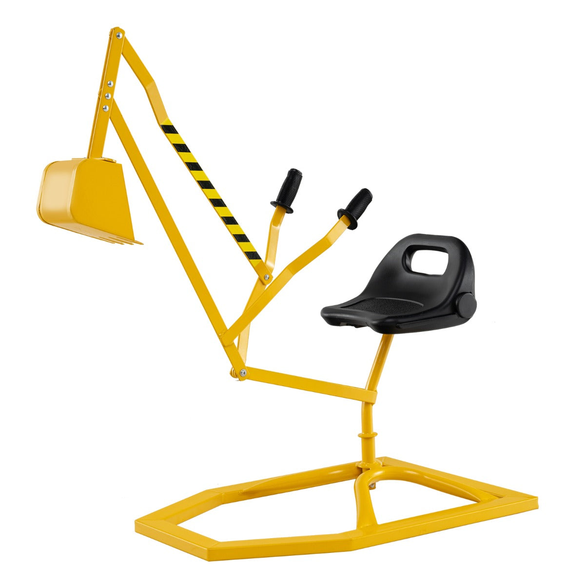 Excavadora de Brinquedo para Crianças com Pá Giratória Guiador Brinquedo de Construção para Terra Neve Praia 122 x 40 x 64 cm Amarelo