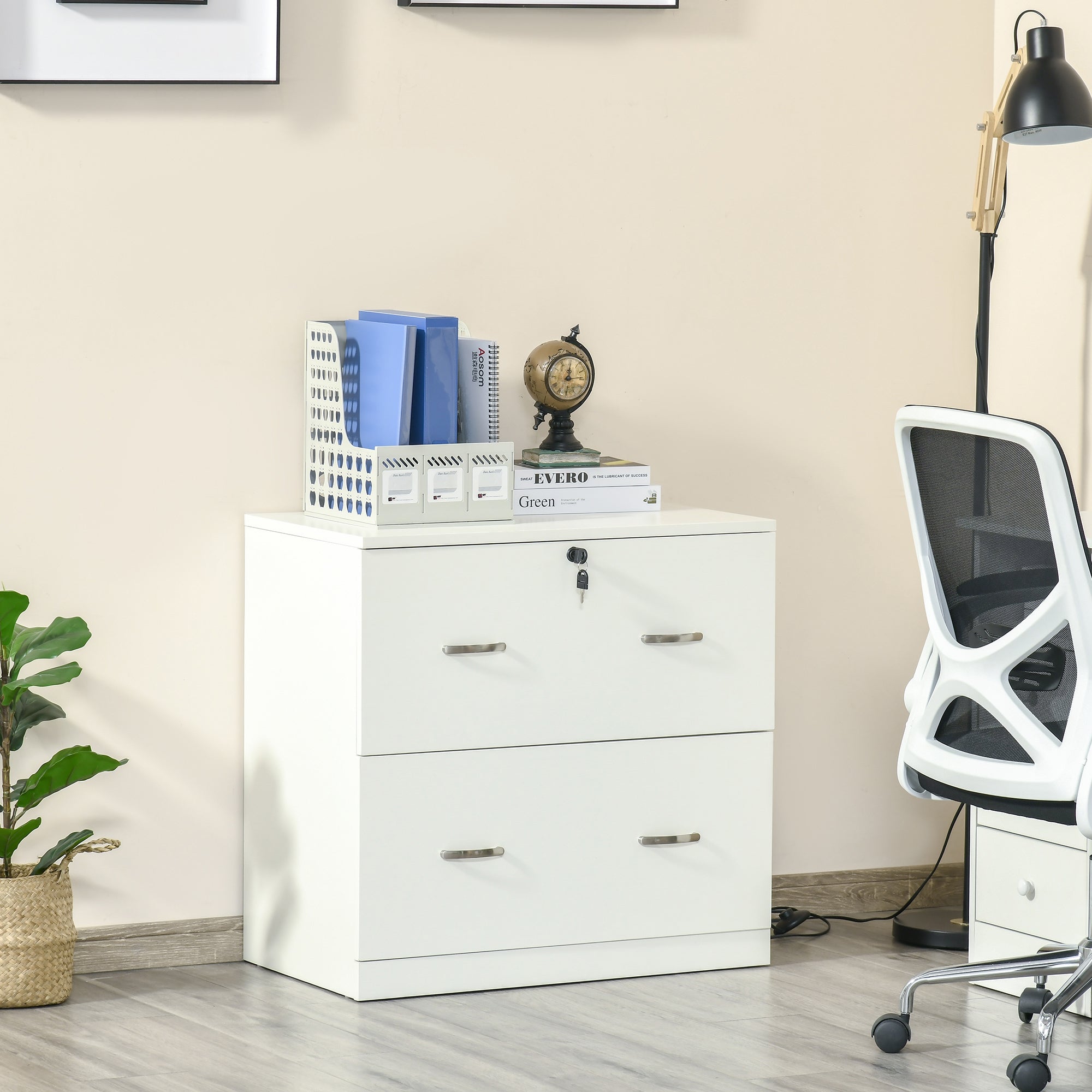Armário de Arquivos com Gavetas - 74x42x72cm Branco