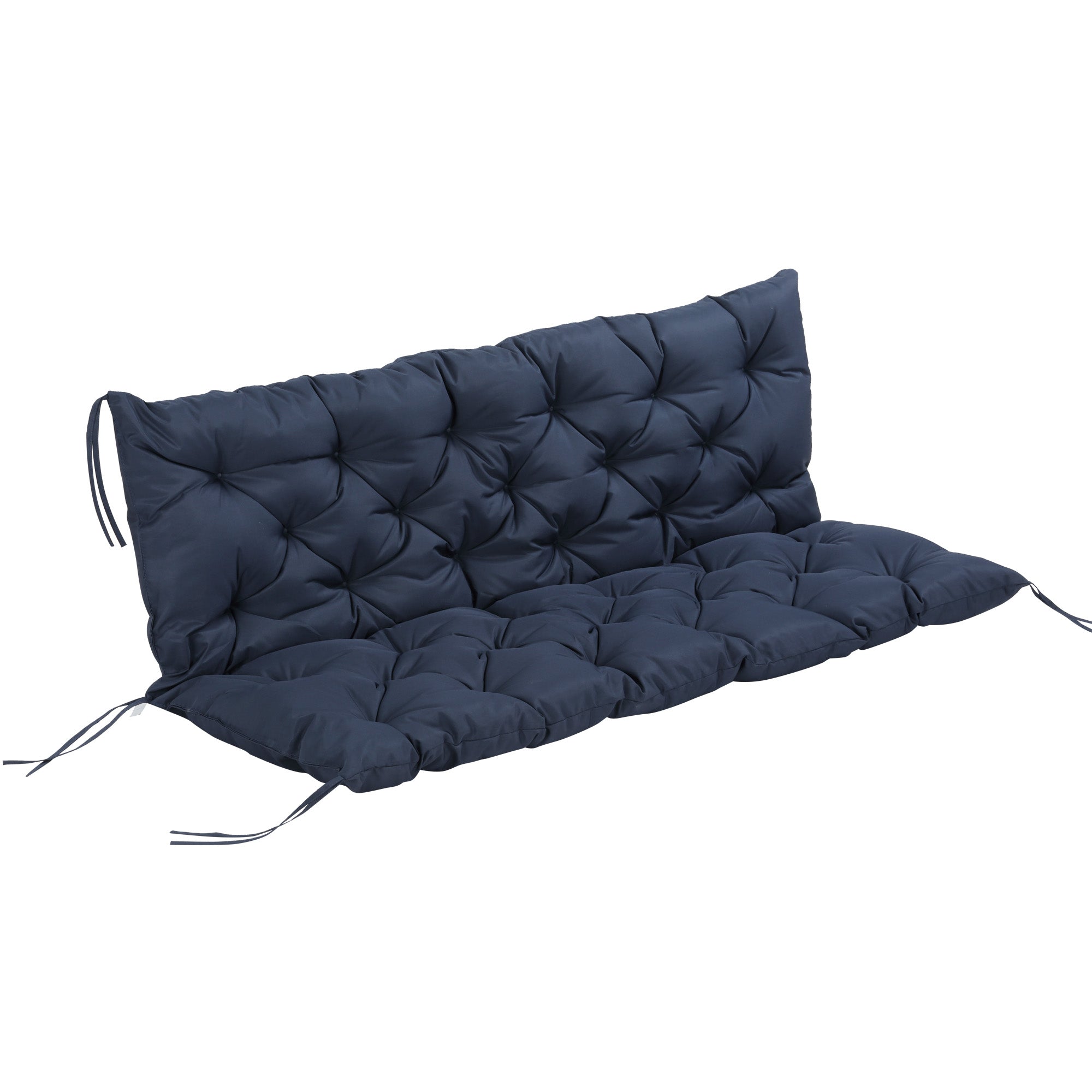 Almofada para Banco 150x98x8cm Azul Marrinho