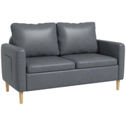 Sofá de 2 Lugares Cinza 143x76x83 cm - Conforto e Elegância para a sua Sala
