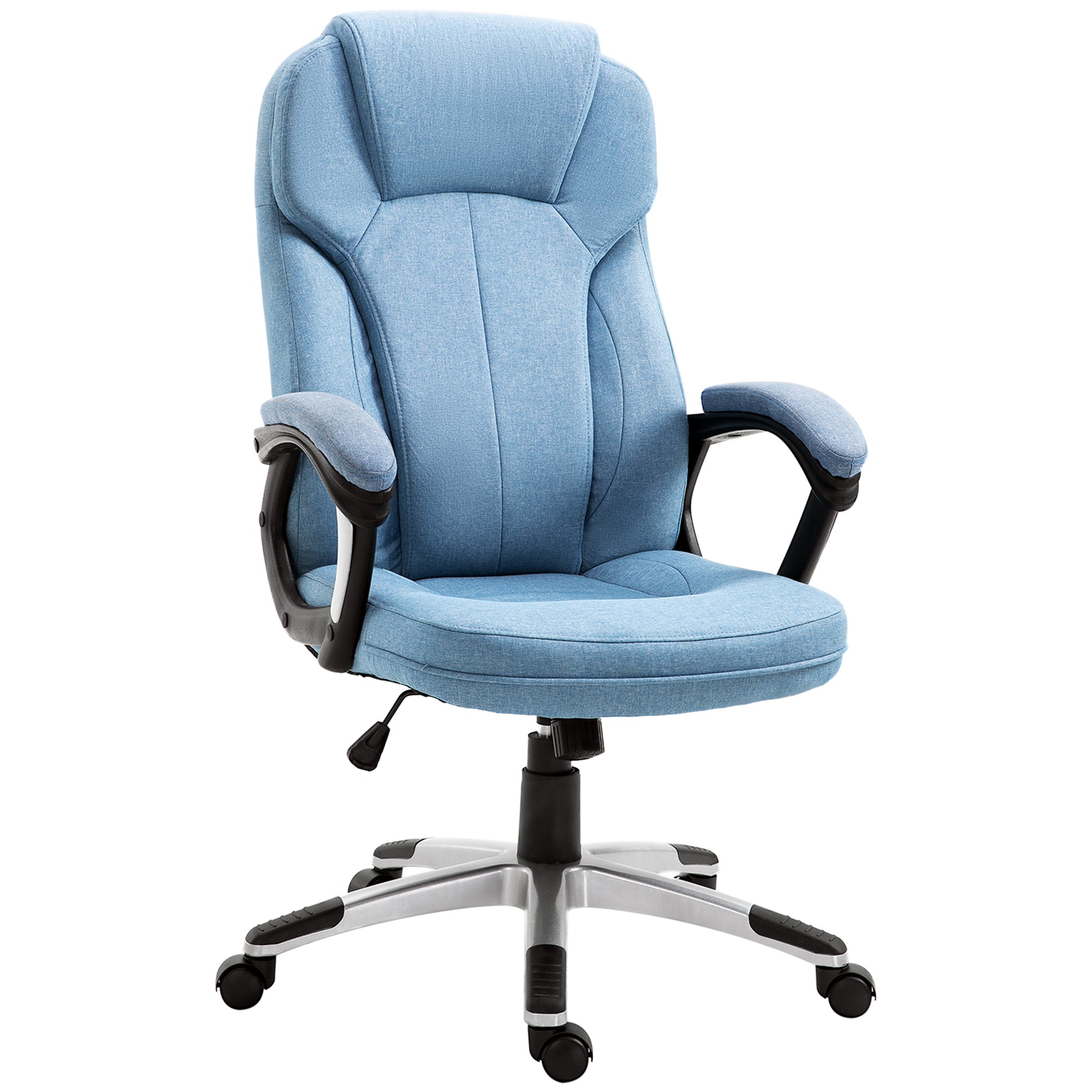 Cadeira de Escritório Ergonômica Azul Claro 66x75x120cm
