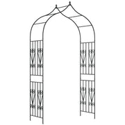 Arco de Jardim para Plantas Trepadeiras 140x60x265 cm - Cor Preto