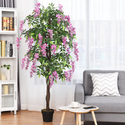 Orquídea Artificial – 180 cm – Rosa – Tecido de poliéster e plástico