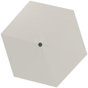 Toldo de Substituição Creme Ø300 cm para Chapéu de Sol com Ventilação Superior
