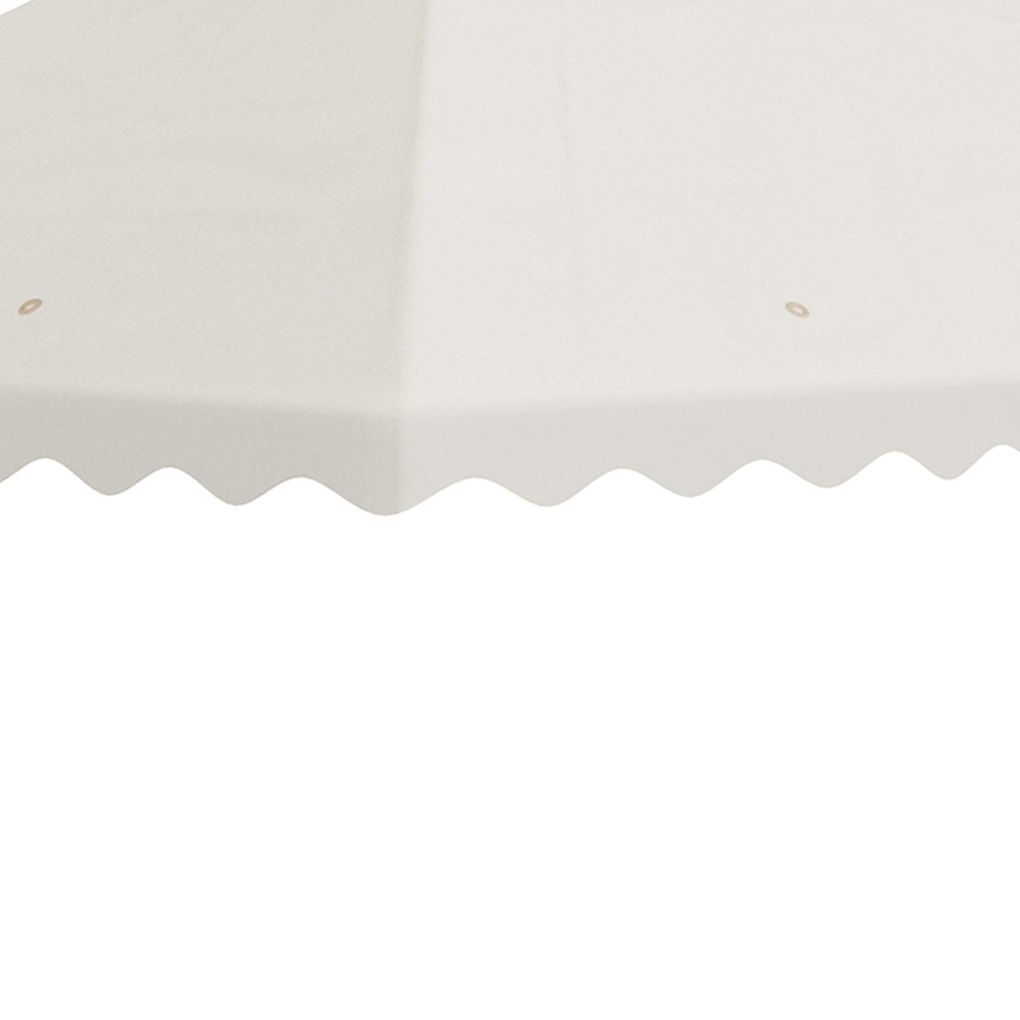 Toldo de Substituição Creme Branco 395x297 cm com Teto Duplo Ventilação