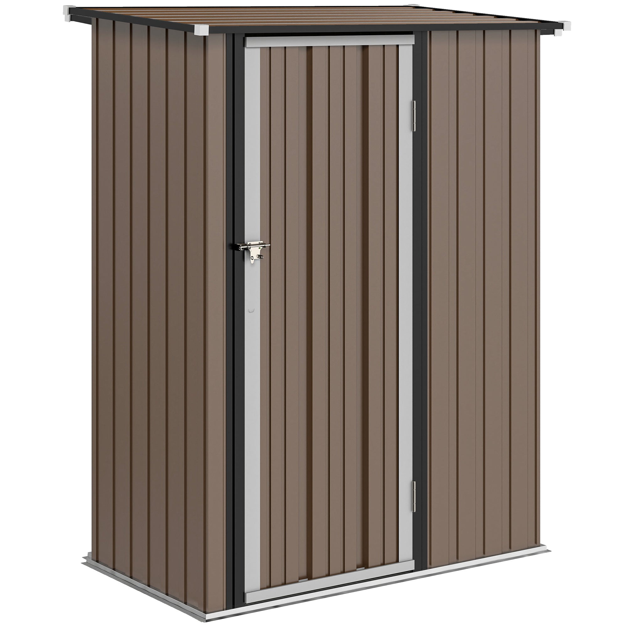 Abrigo de Jardim 142x84x189 cm Marrom