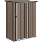 Abrigo de Jardim 142x84x189 cm Marrom