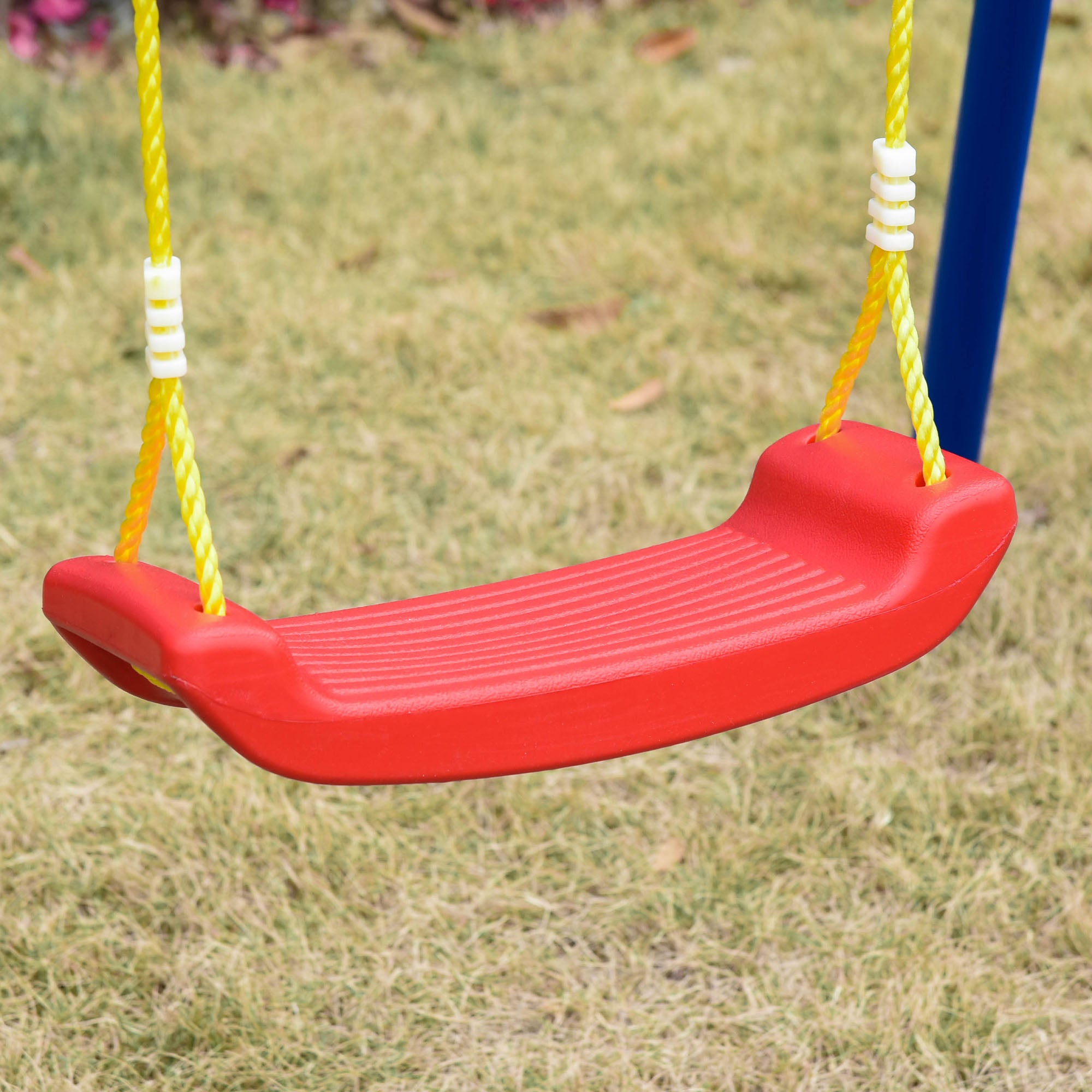 Balanço Infantil Multicolorido 155x160x180cm - Assento de Corda Ajustável