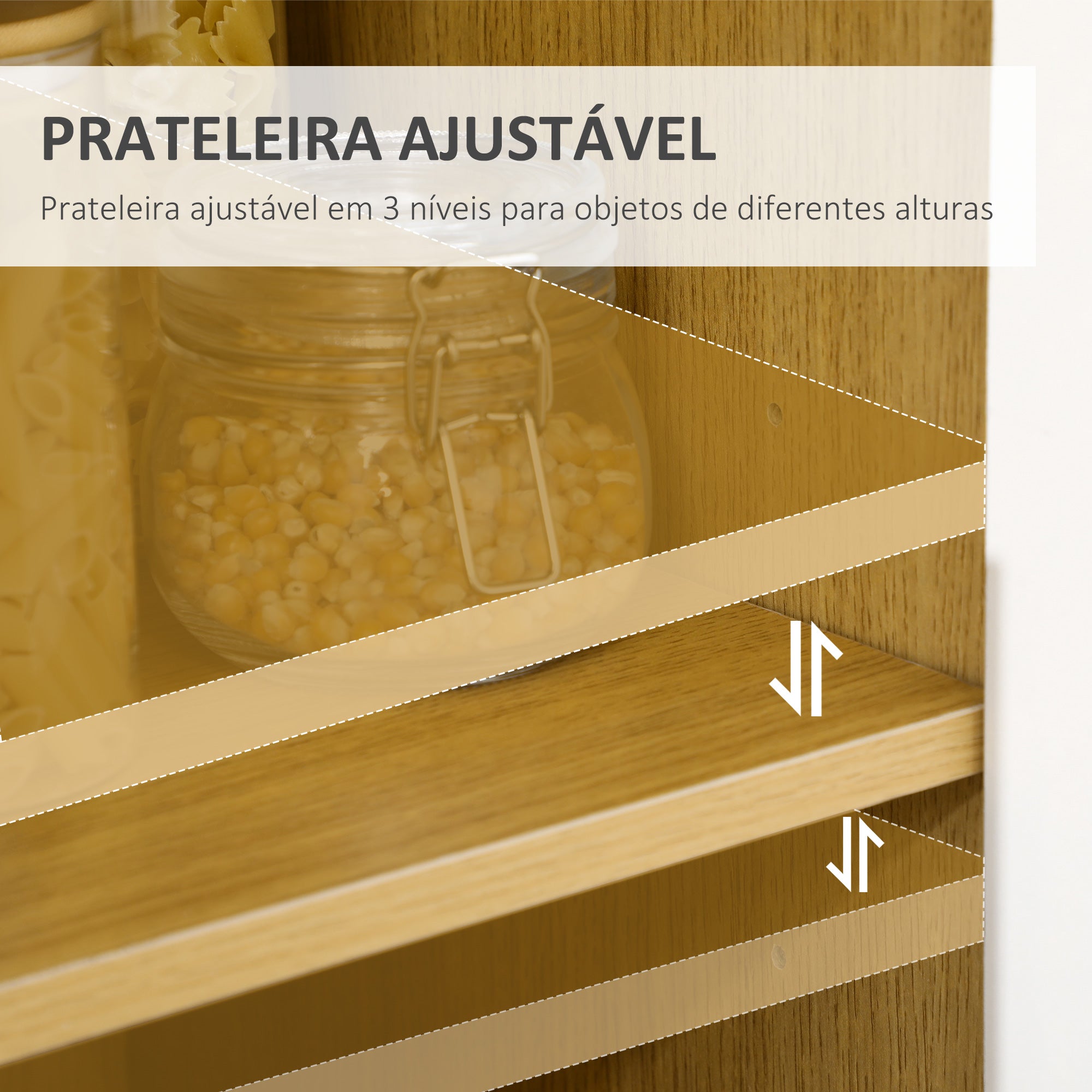 Aparador Auxiliar para Micro-Ondas 90x40x98,5 cm Branco e Carvalho