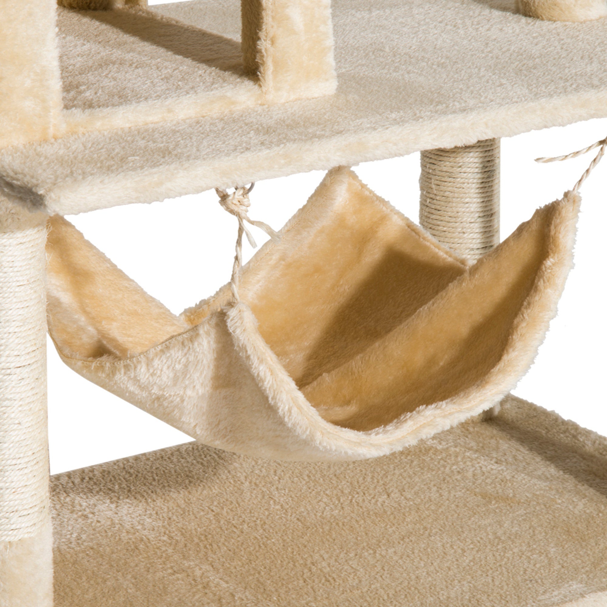 Arranhador de Árvore para Gatos 152x70x40 cm Bege