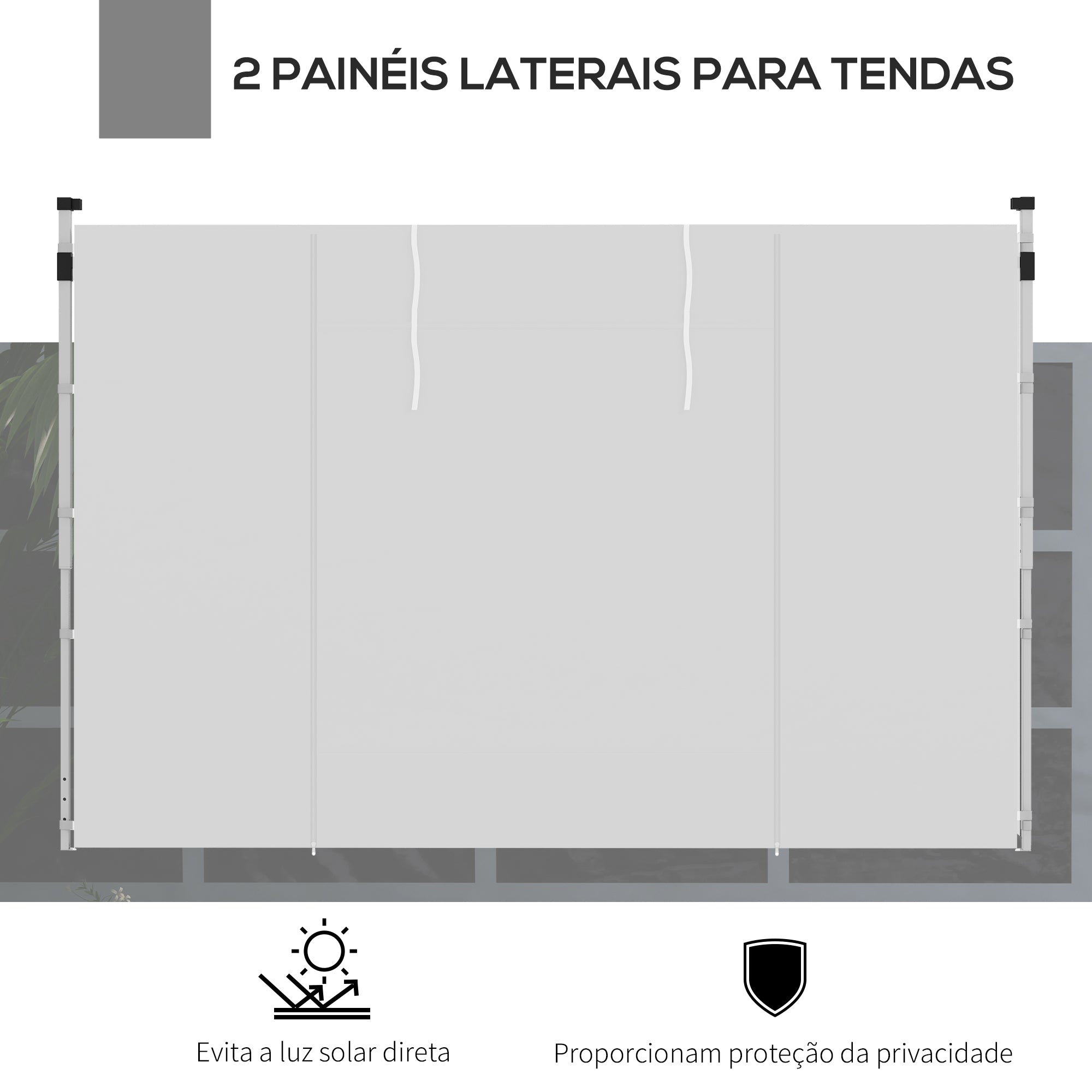 Paredes Laterais para Tenda 295x195 cm - Branco