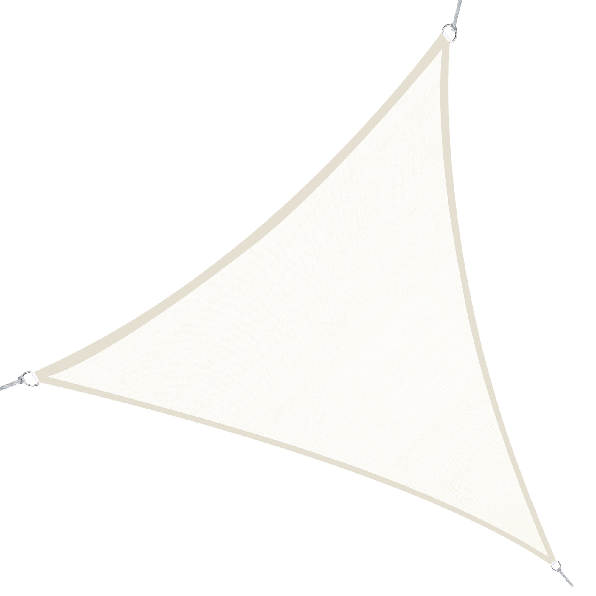 Vela de Sombra Triangular Creme 400x400x400 cm