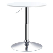 Mesa de Bar Ajustável em Altura Ø60x69-93 cm - White