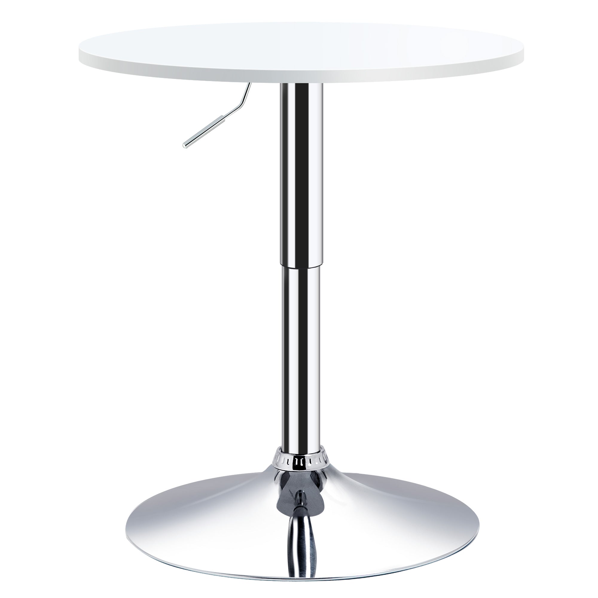 Mesa de Bar Ajustável em Altura Ø60x69-93 cm - White