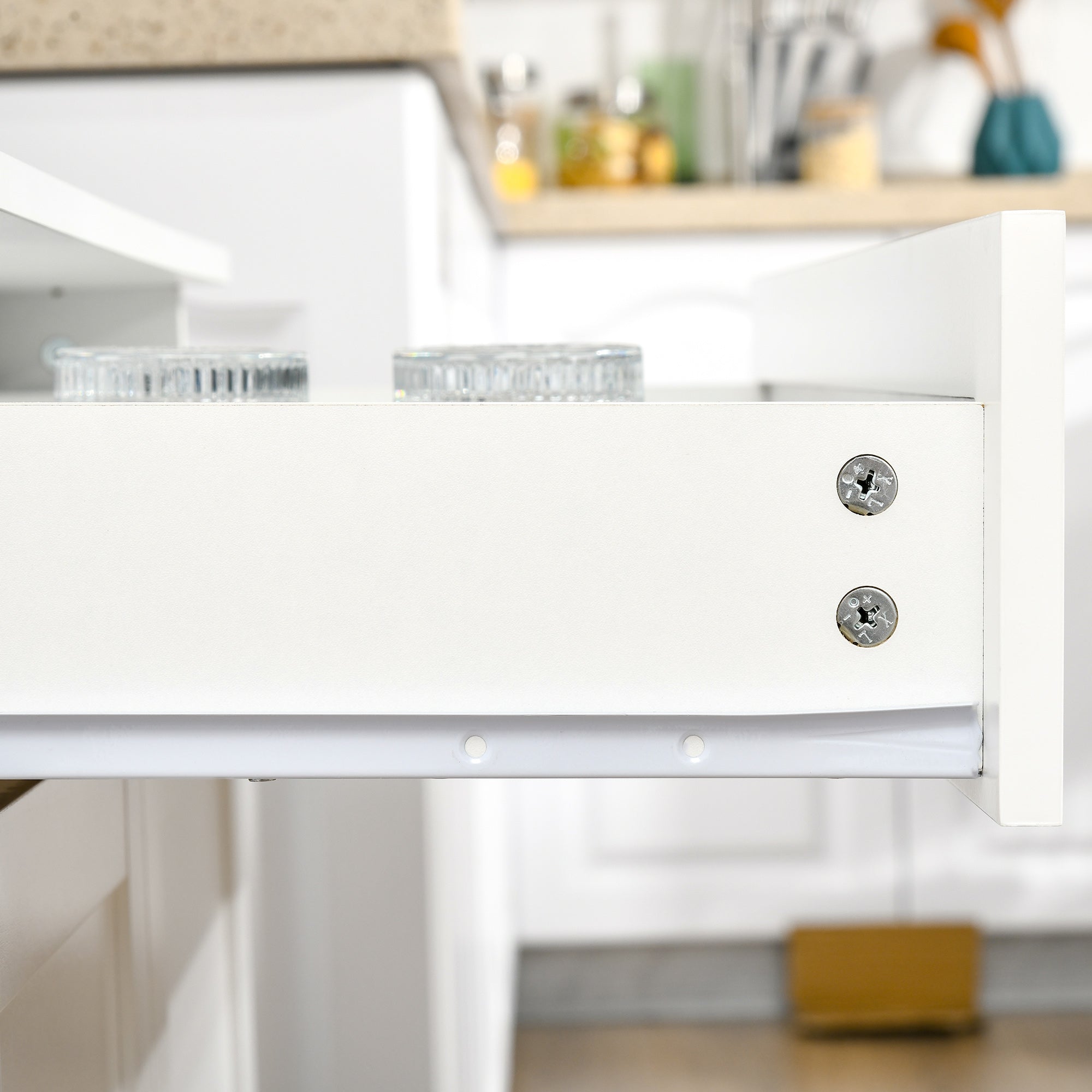 Armário de Cozinha com Prateleiras Ajustáveis 80x48x170 cm - Branco