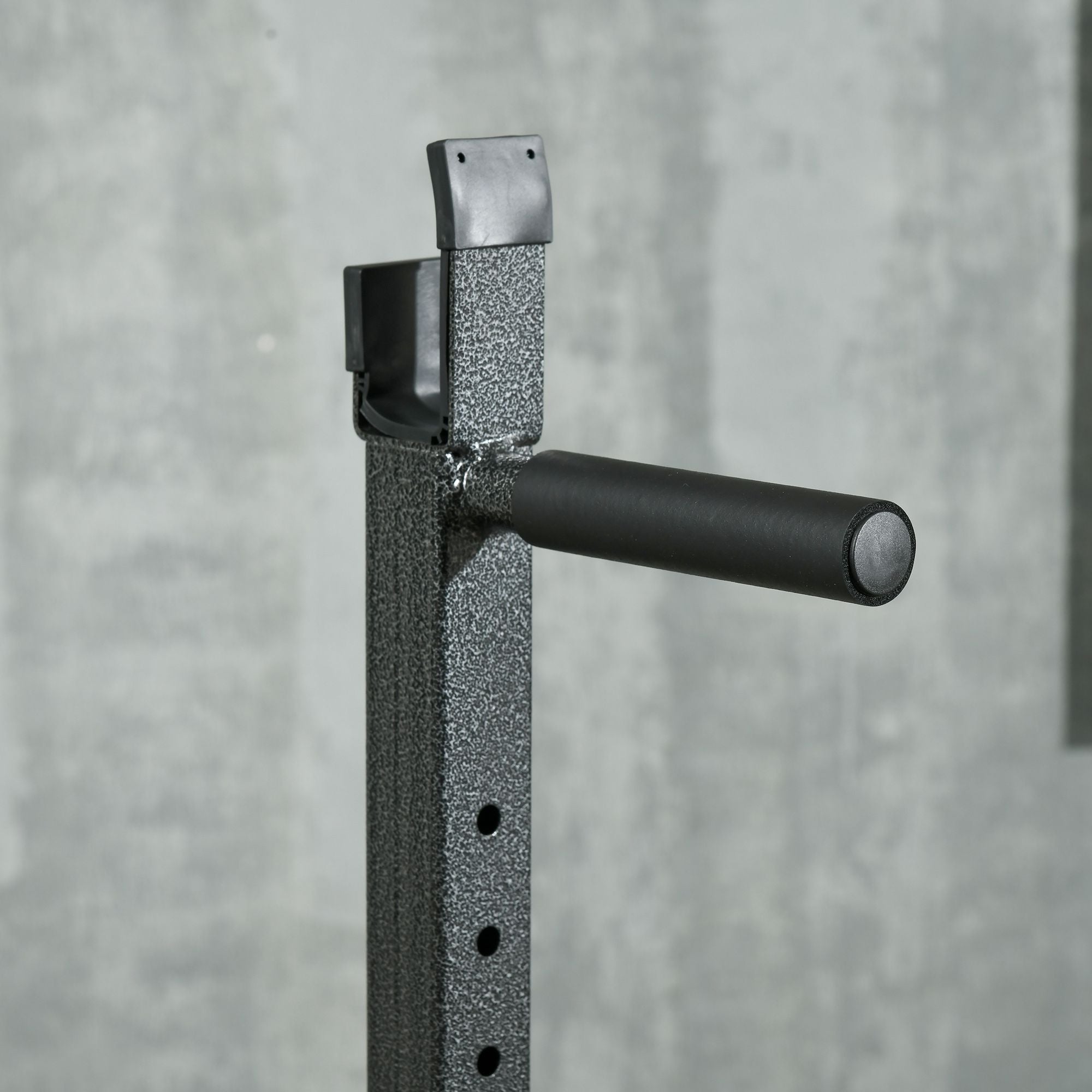Suporte para Barras de Pesos Ajustável - 60-87x65x121-158 cm - Preto