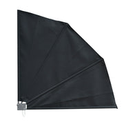 Toldo Lateral em Forma de Leque 120x10x120 cm - Cinza Escuro