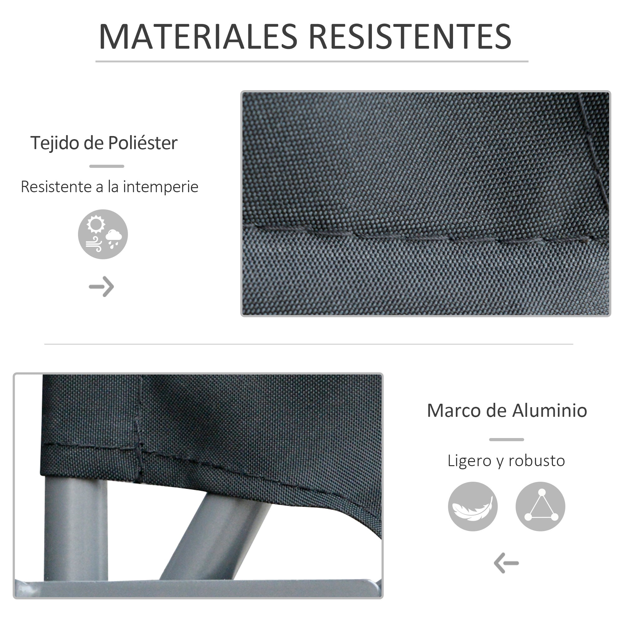 Toldo Lateral em Forma de Leque 120x10x120 cm - Cinza Escuro