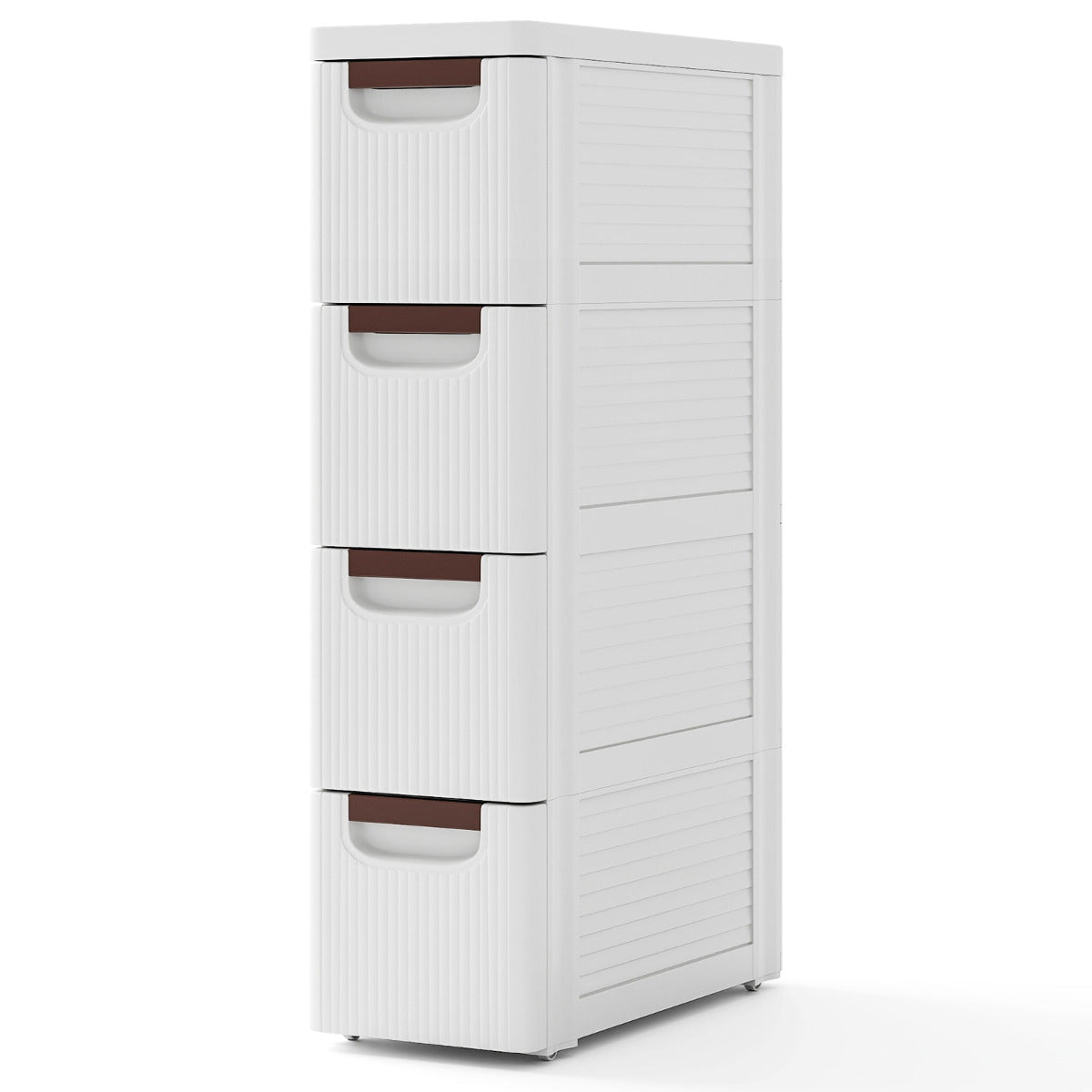 Gabinete de Armazenamento – 4 Gavetas – Branco – Plástico