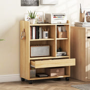 Móvel de Armazenamento em Madeira Natural