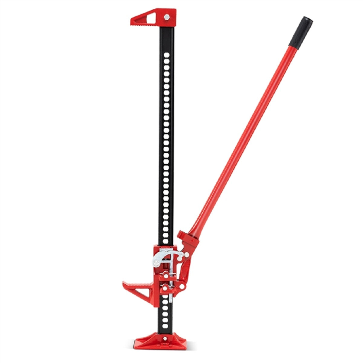 Gato Agrícola de 112 cm com Trinquete de Carga 3000 kg para Elevação de Automóveis - Vermelho