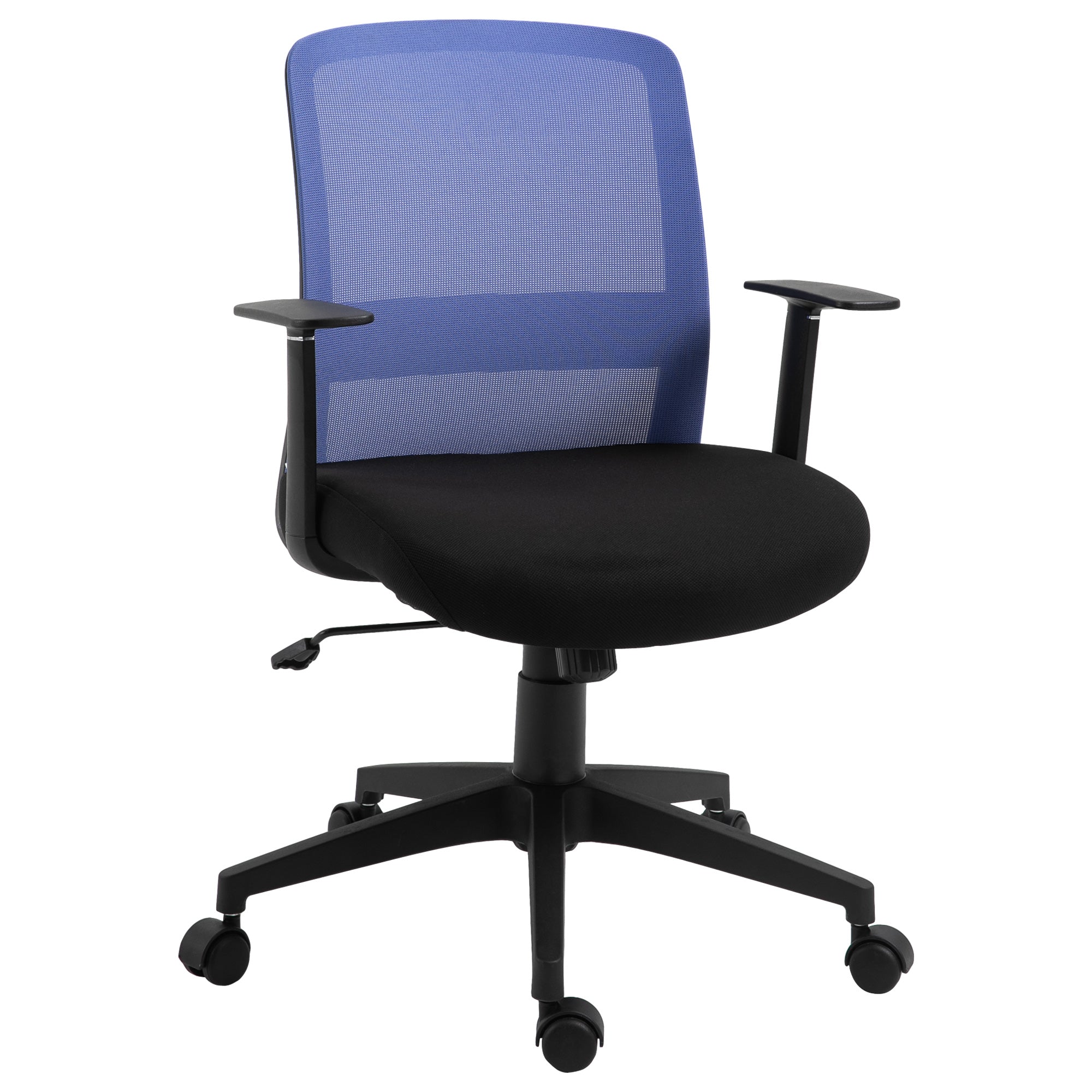 Cadeira de Escritório Giratória com Encosto Transpirável Azul 58x60x99cm