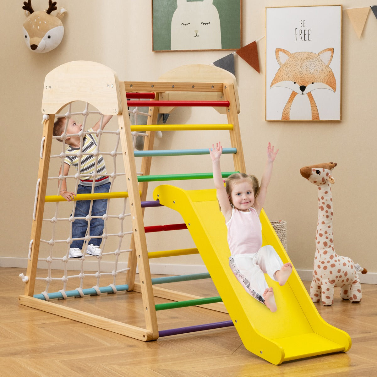 Parque Infantil 6 em 1 – Madeira – Multicolorido