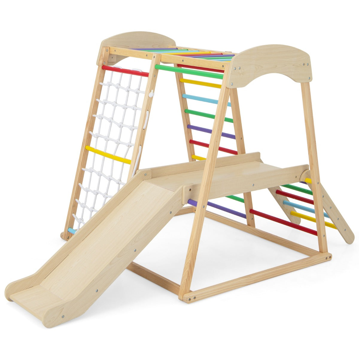 Parque Infantil Interior 6 em 1 – Multicolorido – Madeira