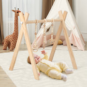 Ginásio para Bebés – 66 x 40 x 60 cm – Natural – Madeira