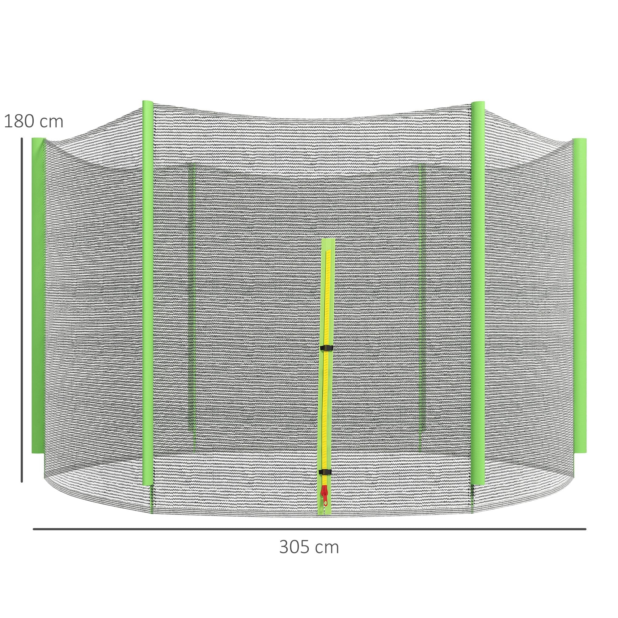 Rede de Segurança para Trampolim Ø305x180 cm Verde
